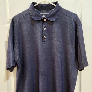Tommy Bahama Men's Blue Gray Polo Shirt XL